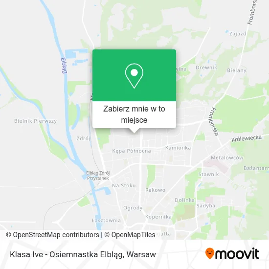 Mapa Klasa Ive - Osiemnastka Elbląg