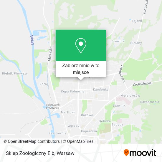 Mapa Sklep Zoologiczny Elb