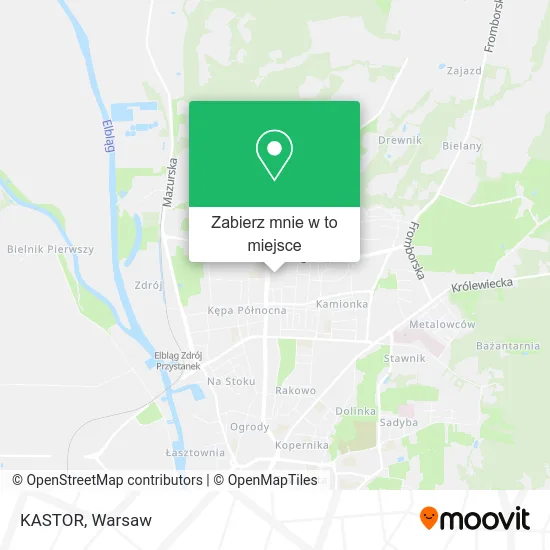 Mapa KASTOR