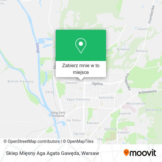 Mapa Sklep Mięsny Aga Agata Gawęda