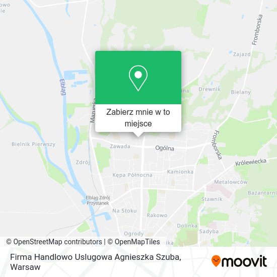 Mapa Firma Handlowo Uslugowa Agnieszka Szuba