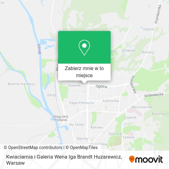 Mapa Kwiaciarnia i Galeria Wena Iga Brandt Huzarewicz