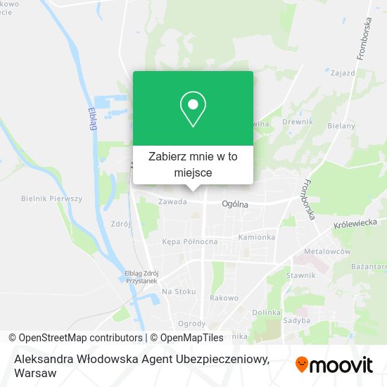 Mapa Aleksandra Włodowska Agent Ubezpieczeniowy