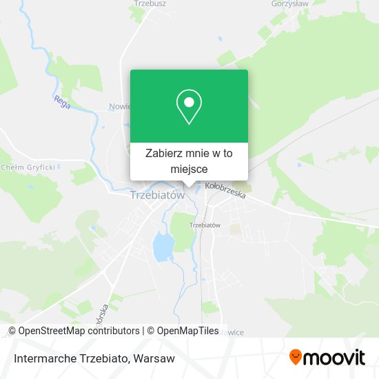 Mapa Intermarche Trzebiato