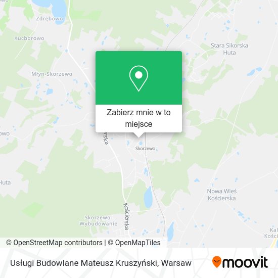 Mapa Usługi Budowlane Mateusz Kruszyński