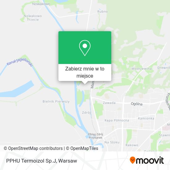 Mapa PPHU Termoizol Sp.J