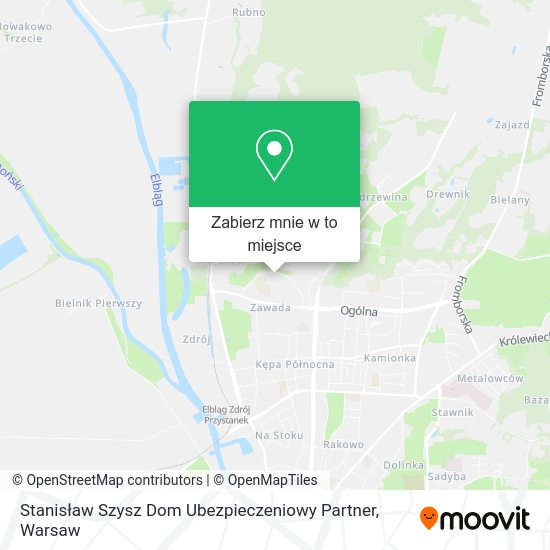 Mapa Stanisław Szysz Dom Ubezpieczeniowy Partner