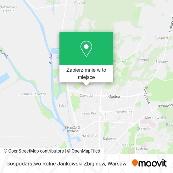 Mapa Gospodarstwo Rolne Jankowski Zbigniew