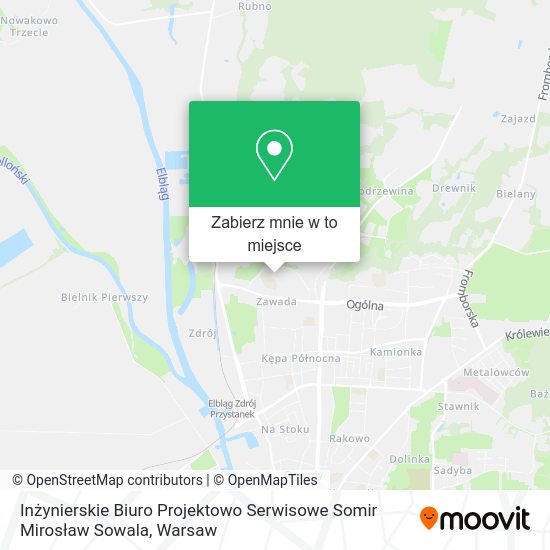 Mapa Inżynierskie Biuro Projektowo Serwisowe Somir Mirosław Sowala