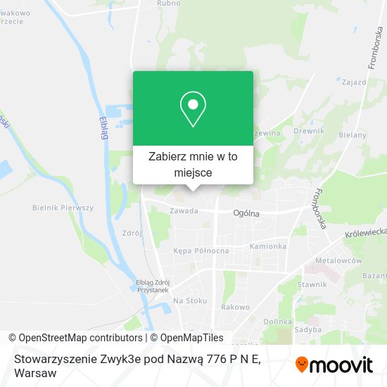 Mapa Stowarzyszenie Zwyk3e pod Nazwą 776 P N E