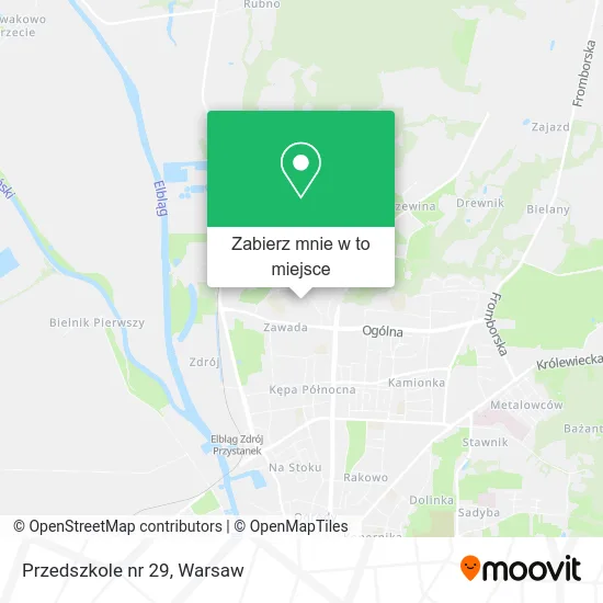 Mapa Przedszkole nr 29