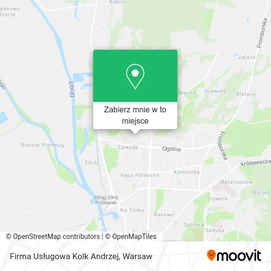 Mapa Firma Usługowa Kolk Andrzej
