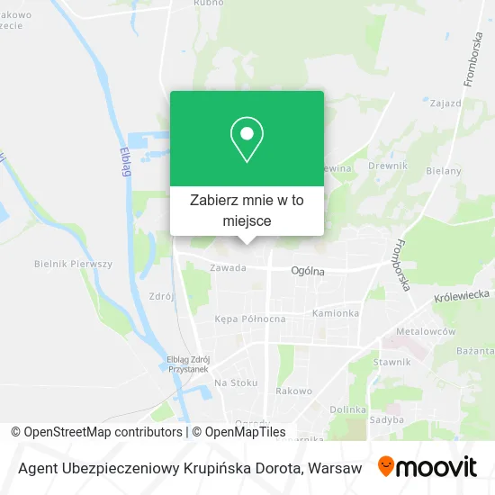 Mapa Agent Ubezpieczeniowy Krupińska Dorota