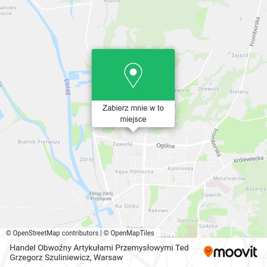 Mapa Handel Obwoźny Artykułami Przemysłowymi Ted Grzegorz Szuliniewicz