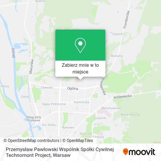 Mapa Przemysław Pawłowski Wspólnik Spółki Cywilnej Technomont Project