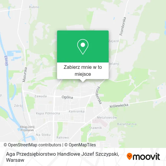 Mapa Aga Przedsiębiorstwo Handlowe Józef Szczypski