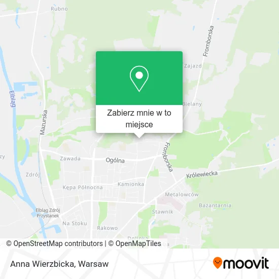Mapa Anna Wierzbicka