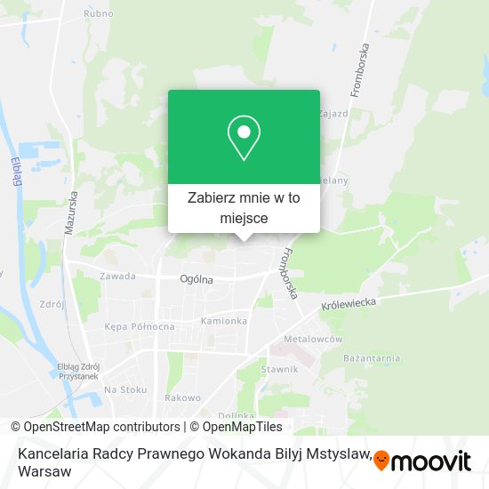 Mapa Kancelaria Radcy Prawnego Wokanda Bilyj Mstyslaw