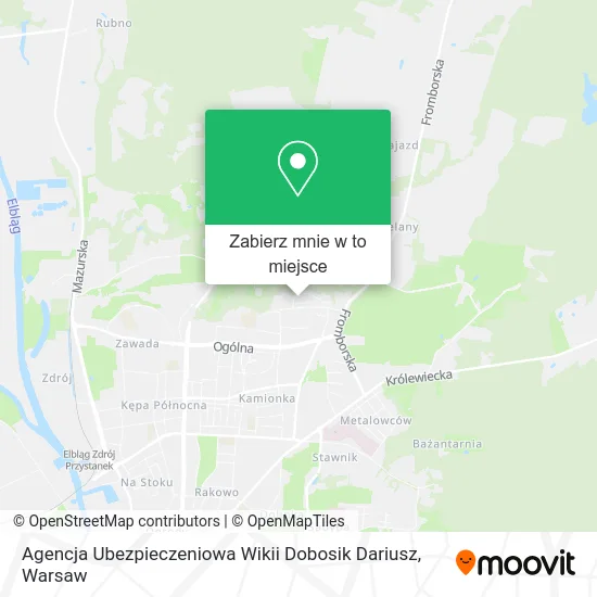 Mapa Agencja Ubezpieczeniowa Wikii Dobosik Dariusz