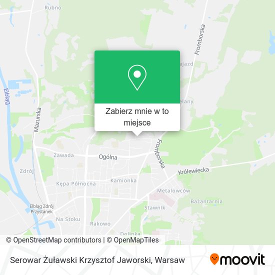 Mapa Serowar Żuławski Krzysztof Jaworski