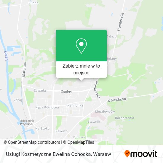 Mapa Usługi Kosmetyczne Ewelina Ochocka