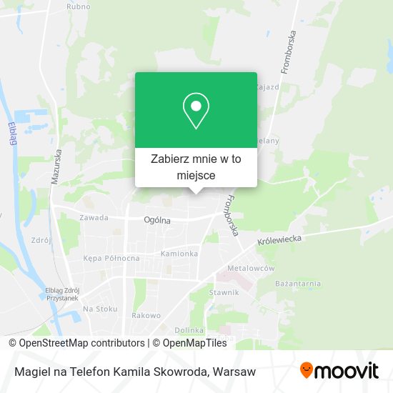 Mapa Magiel na Telefon Kamila Skowroda