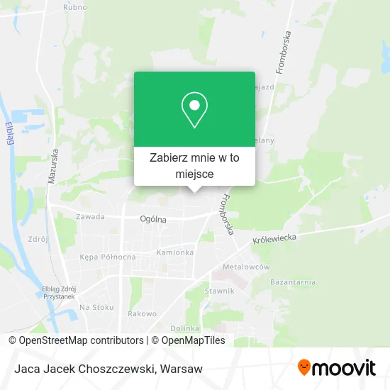 Mapa Jaca Jacek Choszczewski