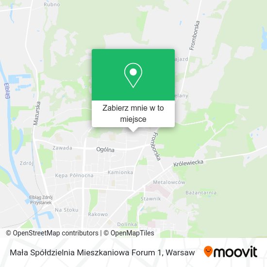 Mapa Mała Spółdzielnia Mieszkaniowa Forum 1