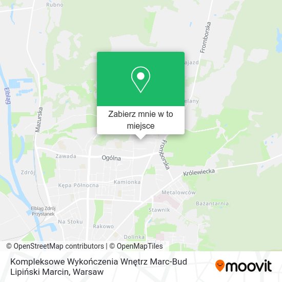 Mapa Kompleksowe Wykończenia Wnętrz Marc-Bud Lipiński Marcin