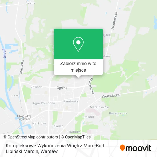 Mapa Kompleksowe Wykończenia Wnętrz Marc-Bud Lipiński Marcin