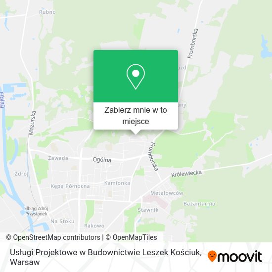 Mapa Usługi Projektowe w Budownictwie Leszek Kościuk