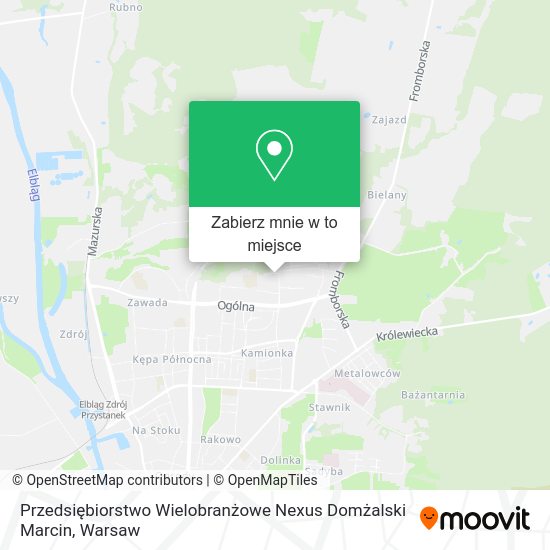 Mapa Przedsiębiorstwo Wielobranżowe Nexus Domżalski Marcin