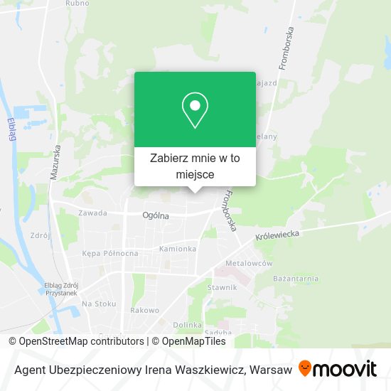 Mapa Agent Ubezpieczeniowy Irena Waszkiewicz