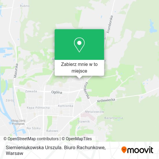 Mapa Siemieniukowska Urszula. Biuro Rachunkowe