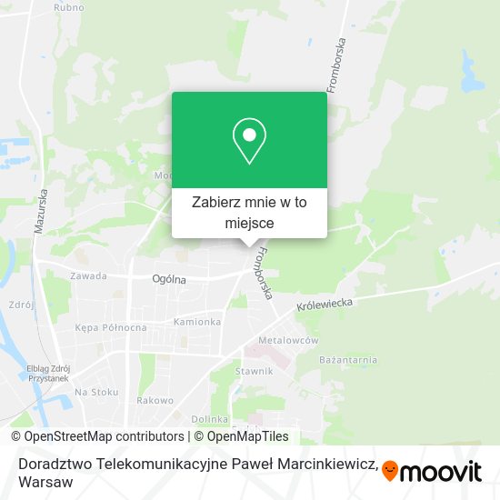 Mapa Doradztwo Telekomunikacyjne Paweł Marcinkiewicz