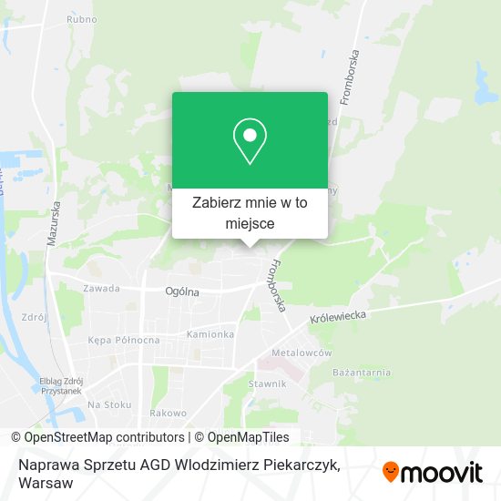 Mapa Naprawa Sprzetu AGD Wlodzimierz Piekarczyk