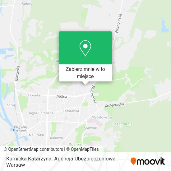 Mapa Kurnicka Katarzyna. Agencja Ubezpieczeniowa