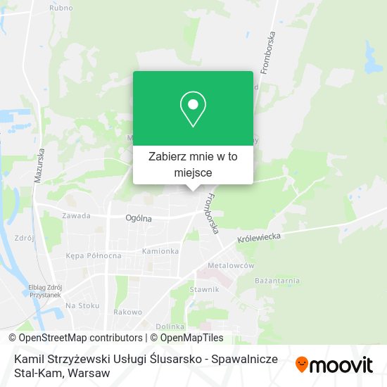 Mapa Kamil Strzyżewski Usługi Ślusarsko - Spawalnicze Stal-Kam