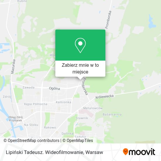 Mapa Lipiński Tadeusz. Wideofilmowanie