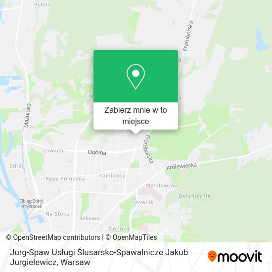 Mapa Jurg-Spaw Usługi Ślusarsko-Spawalnicze Jakub Jurgielewicz