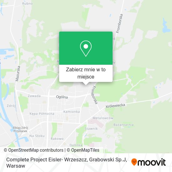 Mapa Complete Project Eisler- Wrzeszcz, Grabowski Sp.J