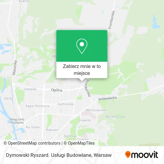 Mapa Dymowski Ryszard. Usługi Budowlane