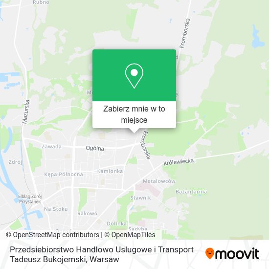 Mapa Przedsiebiorstwo Handlowo Uslugowe i Transport Tadeusz Bukojemski