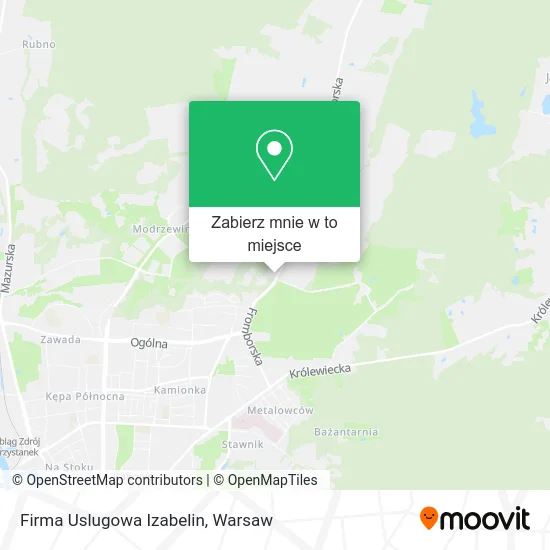 Mapa Firma Uslugowa Izabelin