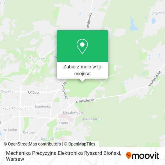 Mapa Mechanika Precyzyjna Elektronika Ryszard Błoński