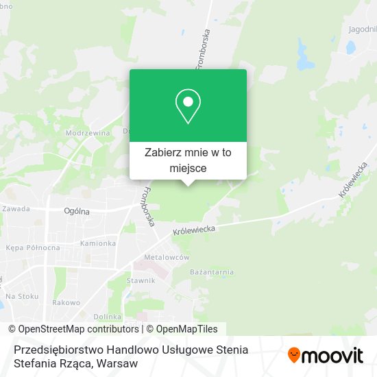 Mapa Przedsiębiorstwo Handlowo Usługowe Stenia Stefania Rząca