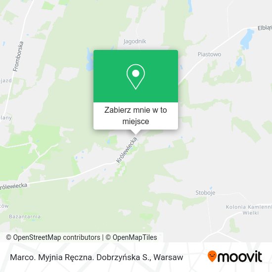 Mapa Marco. Myjnia Ręczna. Dobrzyńska S.