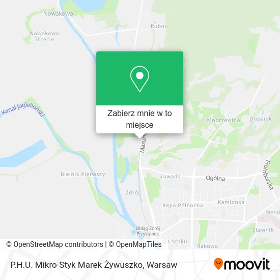 Mapa P.H.U. Mikro-Styk Marek Żywuszko