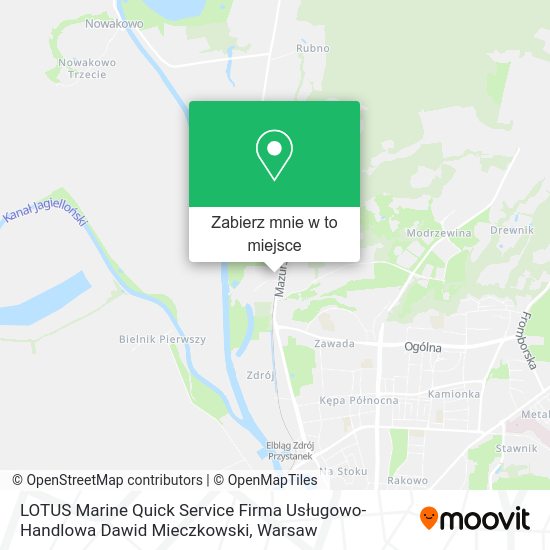 Mapa LOTUS Marine Quick Service Firma Usługowo-Handlowa Dawid Mieczkowski