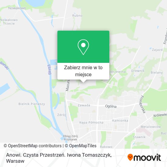 Mapa Anowi. Czysta Przestrzeń. Iwona Tomaszczyk